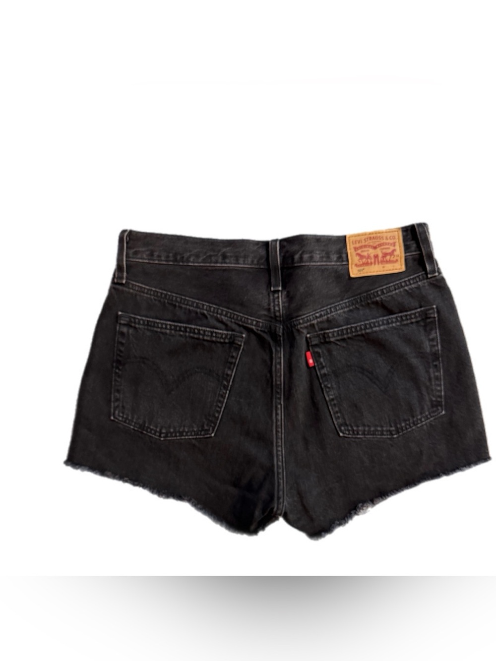 Levi’s 501 black cut off shorts high rise size 30 - Picture 10 of 16